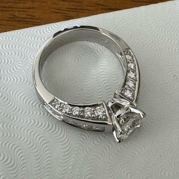 GIA Certified Cushion Cut Diamond Ring - Picture 10 of 14